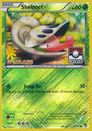 Shelmet (8/111) (League Promo 3rd Place) [XY: Furious Fists] | Exor Games Bridgewater