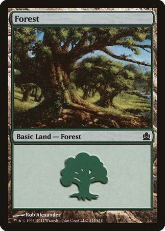 Forest (315) [Commander 2011] | Exor Games Bridgewater