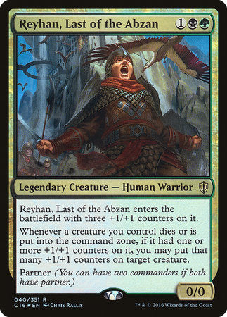 Reyhan, Last of the Abzan [Commander 2016] | Exor Games Bridgewater