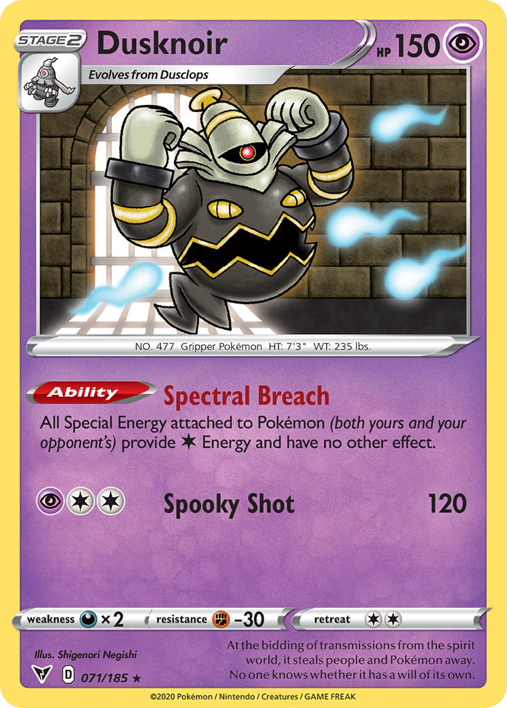 Dusknoir (071/185) [Sword & Shield: Vivid Voltage] | Exor Games Bridgewater