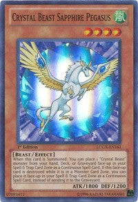 Crystal Beast Sapphire Pegasus [LCGX-EN161] Super Rare | Exor Games Bridgewater