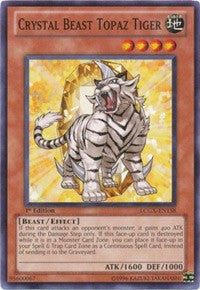 Crystal Beast Topaz Tiger [LCGX-EN158] Common | Exor Games Bridgewater