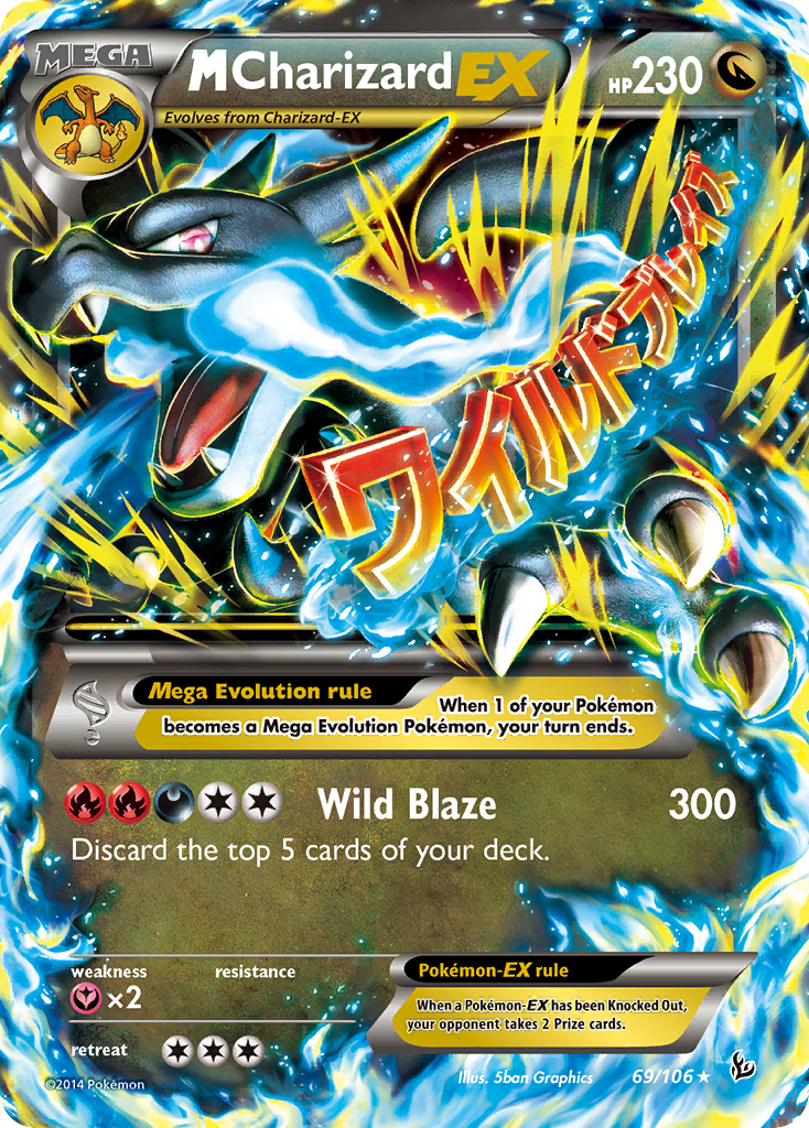 M Charizard EX (69/106) [XY: Flashfire] | Exor Games Bridgewater