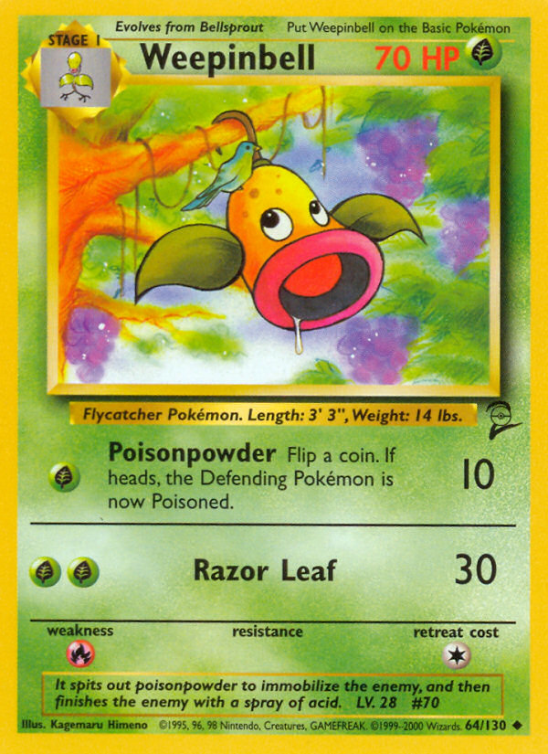 Weepinbell (64/130) [Base Set 2] | Exor Games Bridgewater