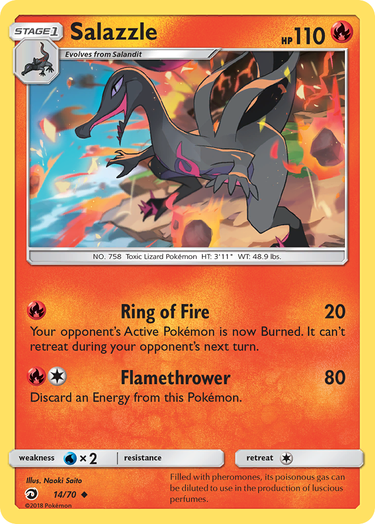 Salazzle (14/70) [Sun & Moon: Dragon Majesty] | Exor Games Bridgewater