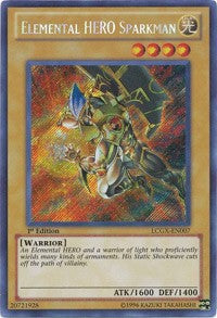 Elemental HERO Sparkman (Alternate Art) [LCGX-EN007] Secret Rare | Exor Games Bridgewater