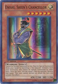 Enishi, Shien's Chancellor [LCGX-EN241] Super Rare | Exor Games Bridgewater