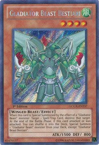 Gladiator Beast Bestiari [LCGX-EN237] Secret Rare | Exor Games Bridgewater