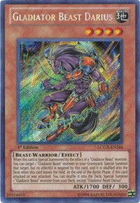 Gladiator Beast Darius [LCGX-EN244] Secret Rare | Exor Games Bridgewater