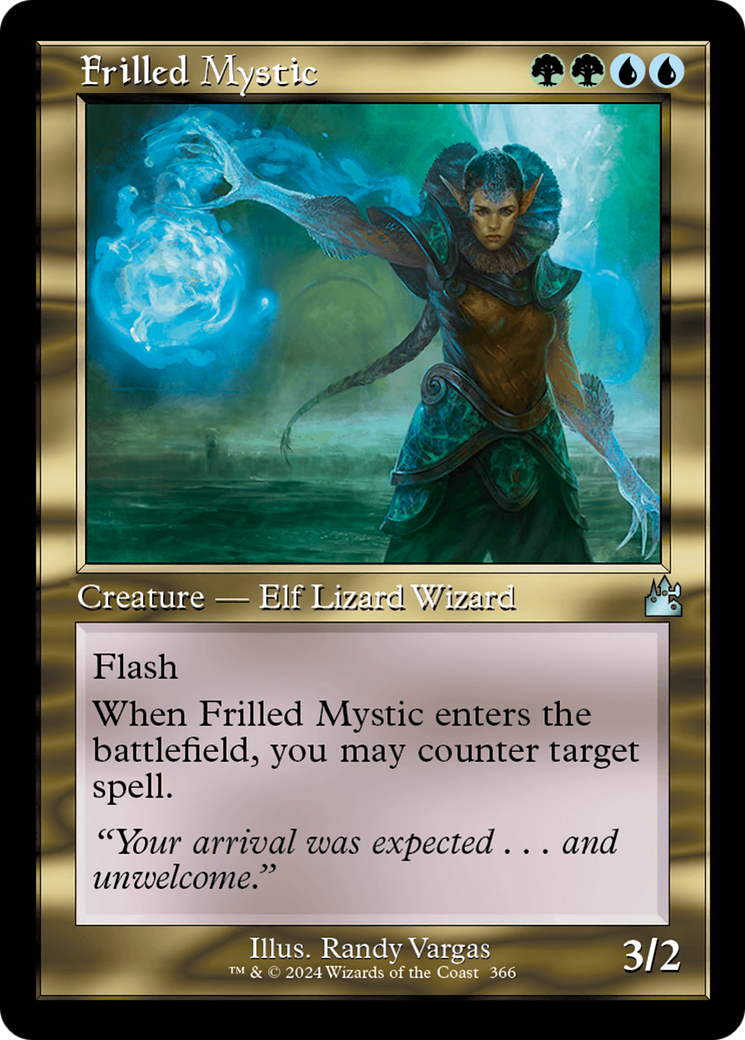 Frilled Mystic (Retro Frame) [Ravnica Remastered] | Exor Games Bridgewater