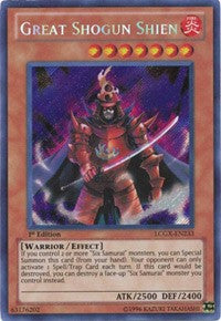 Great Shogun Shien [LCGX-EN233] Secret Rare | Exor Games Bridgewater