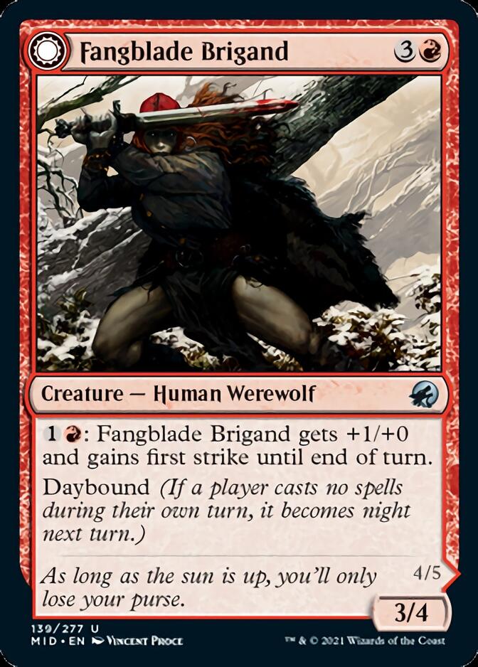 Fangblade Brigand // Fangblade Eviscerator [Innistrad: Midnight Hunt] | Exor Games Bridgewater