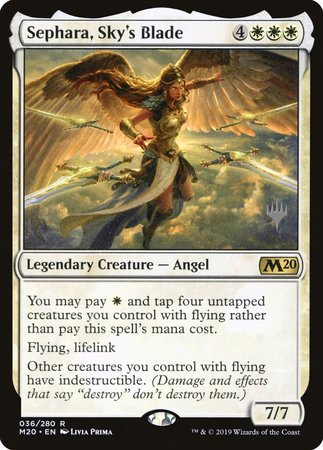 Sephara, Sky's Blade [Core Set 2020 Promos] | Exor Games Bridgewater