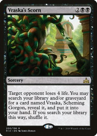 Vraska's Scorn [Rivals of Ixalan] | Exor Games Bridgewater