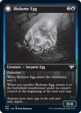 Biolume Egg // Biolume Serpent [Innistrad: Double Feature] | Exor Games Bridgewater