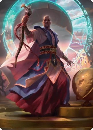 Teferi, Who Slows the Sunset Art Card [Innistrad: Midnight Hunt Art Series] | Exor Games Bridgewater