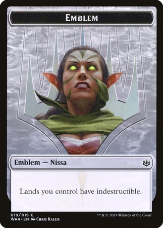 Emblem - Nissa, Who Shakes the World [War of the Spark Tokens] | Exor Games Bridgewater