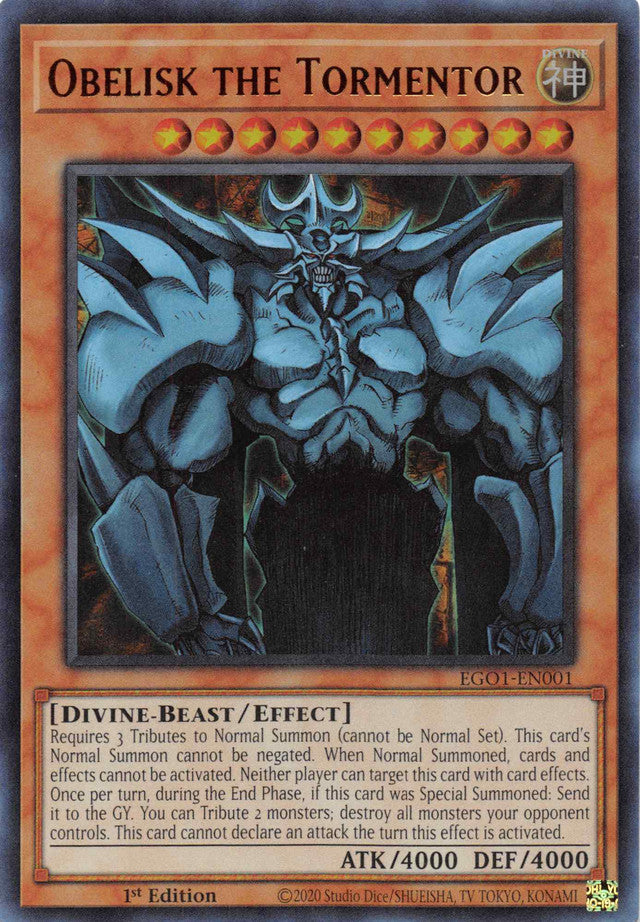 Obelisk the Tormentor [EGO1-EN001] Ultra Rare | Exor Games Bridgewater