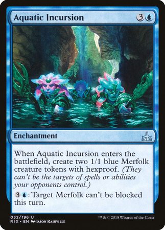 Aquatic Incursion [Rivals of Ixalan] | Exor Games Bridgewater