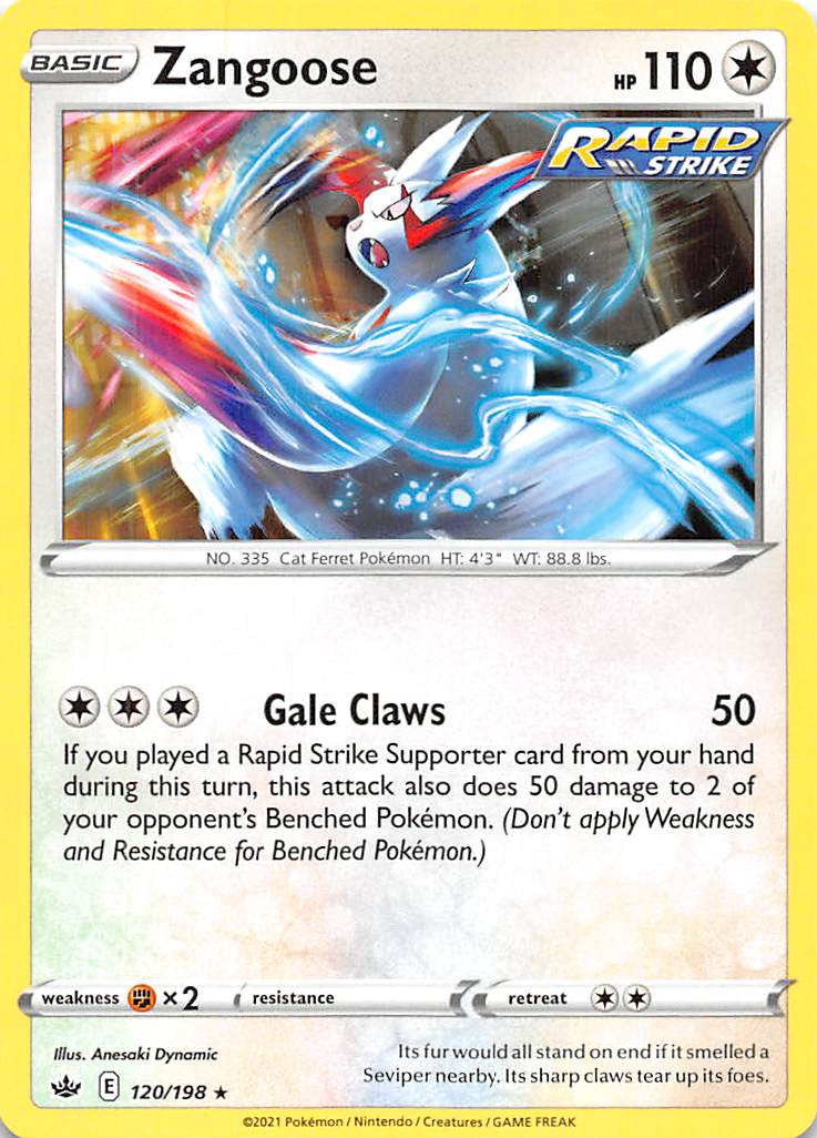 Zangoose (120/198) [Sword & Shield: Chilling Reign] | Exor Games Bridgewater