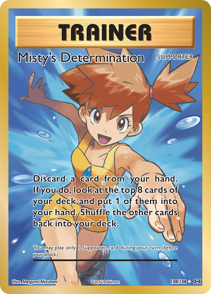 Misty's Determination (108/108) [XY: Evolutions] | Exor Games Bridgewater