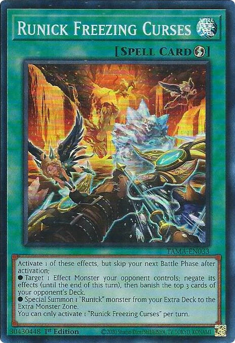 Runick Freezing Curses [TAMA-EN033] Super Rare | Exor Games Bridgewater