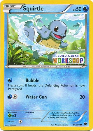 Squirtle (14/101) (Build A Bear Workshop Exclusive) [Black & White: Plasma Blast] | Exor Games Bridgewater