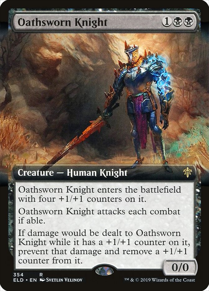 Oathsworn Knight (Extended Art) [Throne of Eldraine] | Exor Games Bridgewater