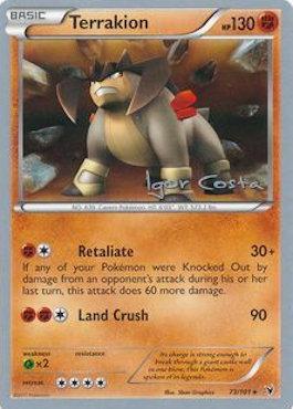 Terrakion (73/101) (Pesadelo Prism - Igor Costa) [World Championships 2012] | Exor Games Bridgewater