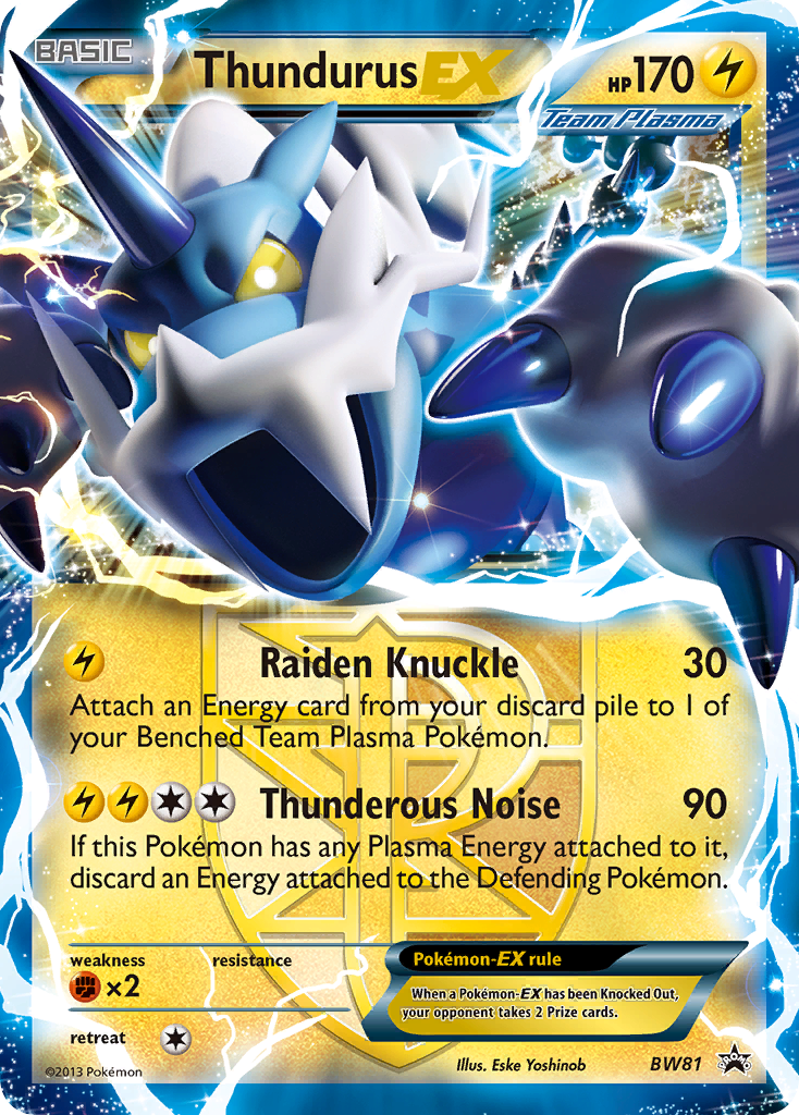 Thundurus EX (BW81) [Black & White: Black Star Promos] | Exor Games Bridgewater