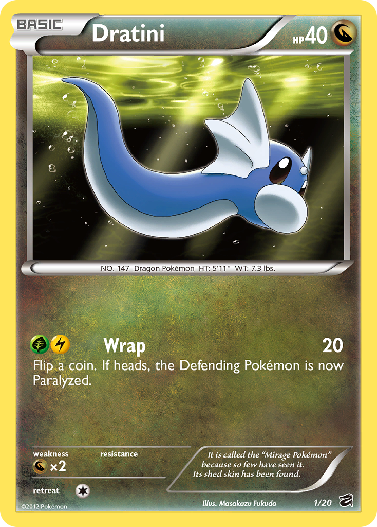 Dratini (1/20) [Black & White: Dragon Vault] | Exor Games Bridgewater