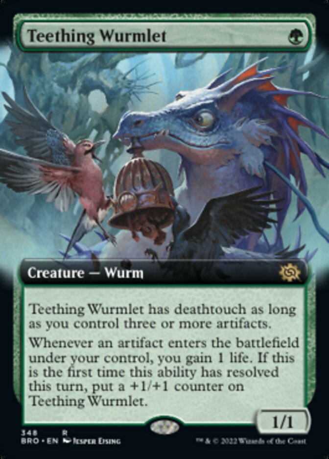 Teething Wurmlet (Extended Art) [The Brothers' War] | Exor Games Bridgewater