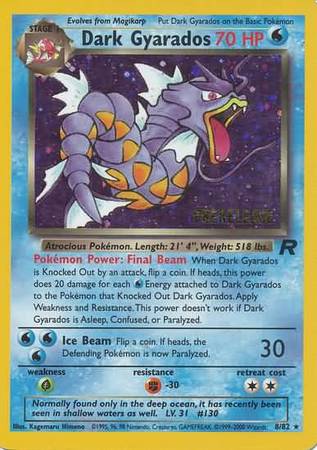 Dark Gyarados (8/82) (Prerelease Promo) [Team Rocket Unlimited] | Exor Games Bridgewater