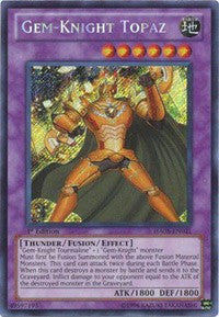 Gem-Knight Topaz [HA05-EN021] Secret Rare | Exor Games Bridgewater