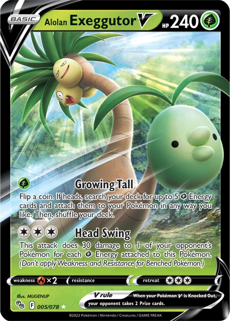 Alolan Exeggutor V (005/078) [Pokémon GO] | Exor Games Bridgewater