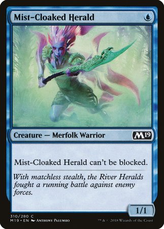 Mist-Cloaked Herald [Core Set 2019] | Exor Games Bridgewater