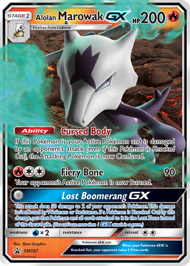 Alolan Marowak GX (SM187) [Sun & Moon: Black Star Promos] | Exor Games Bridgewater