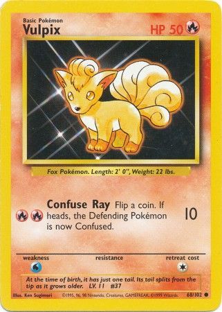 Vulpix (68/102) [Base Set Unlimited] | Exor Games Bridgewater