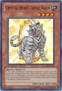 Crystal Beast Topaz Tiger [RYMP-EN043] Super Rare | Exor Games Bridgewater