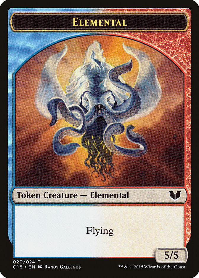 Drake // Elemental (020) Double-Sided Token [Commander 2015 Tokens] | Exor Games Bridgewater