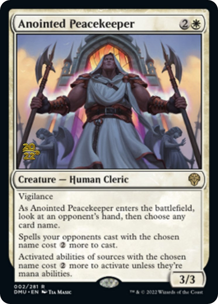 Anointed Peacekeeper [Dominaria United Prerelease Promos] | Exor Games Bridgewater