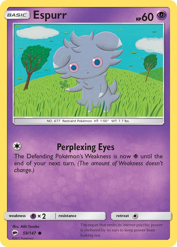 Espurr (59/147) [Sun & Moon: Burning Shadows] | Exor Games Bridgewater