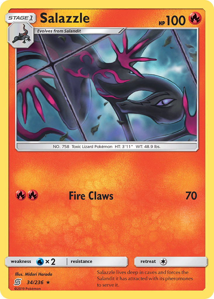 Salazzle (34/236) [Sun & Moon: Unified Minds] | Exor Games Bridgewater