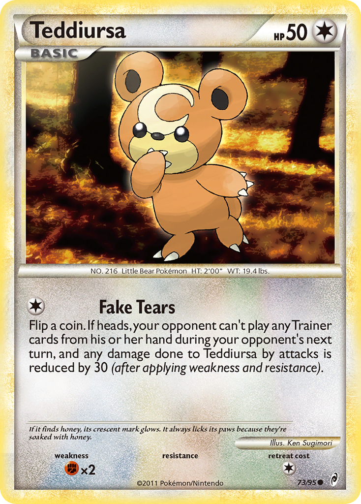 Teddiursa (73/95) [HeartGold & SoulSilver: Call of Legends] | Exor Games Bridgewater