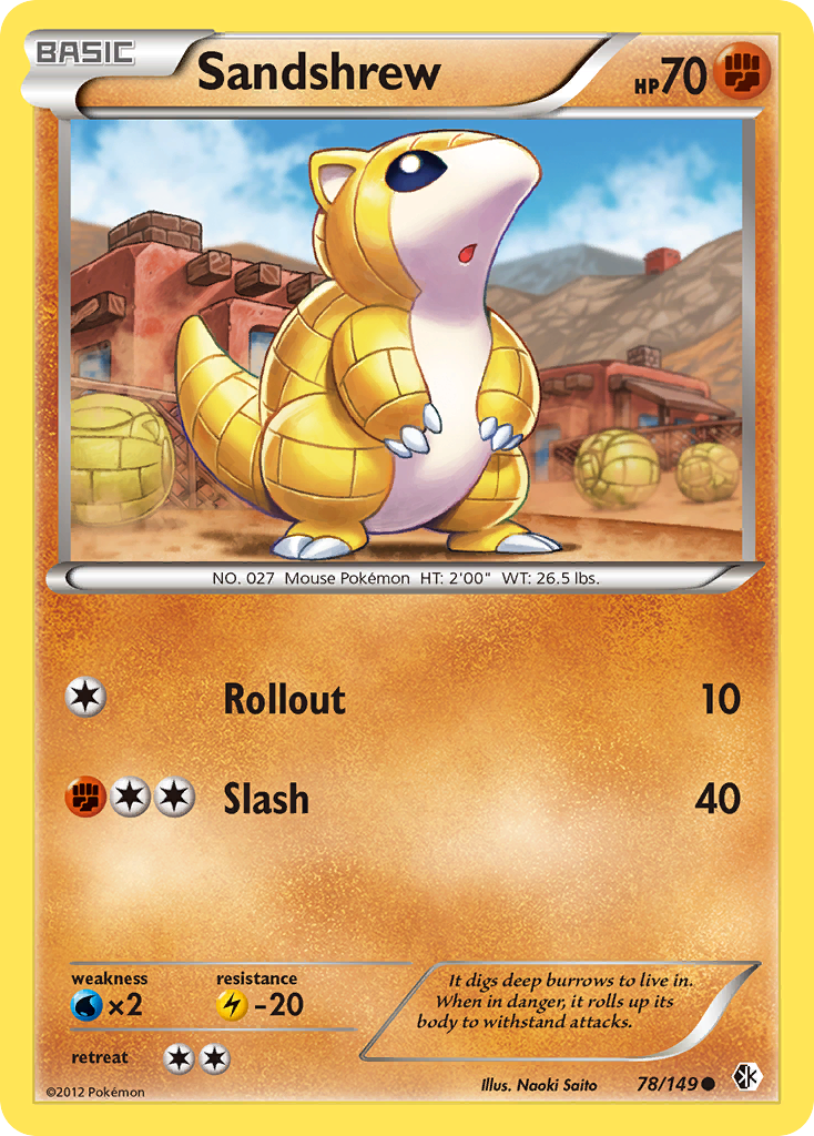 Sandshrew (78/149) [Black & White: Boundaries Crossed] | Exor Games Bridgewater