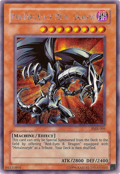 Red-Eyes Black Metal Dragon (Forbidden Memories) [FMR-001] Prismatic Secret Rare | Exor Games Bridgewater