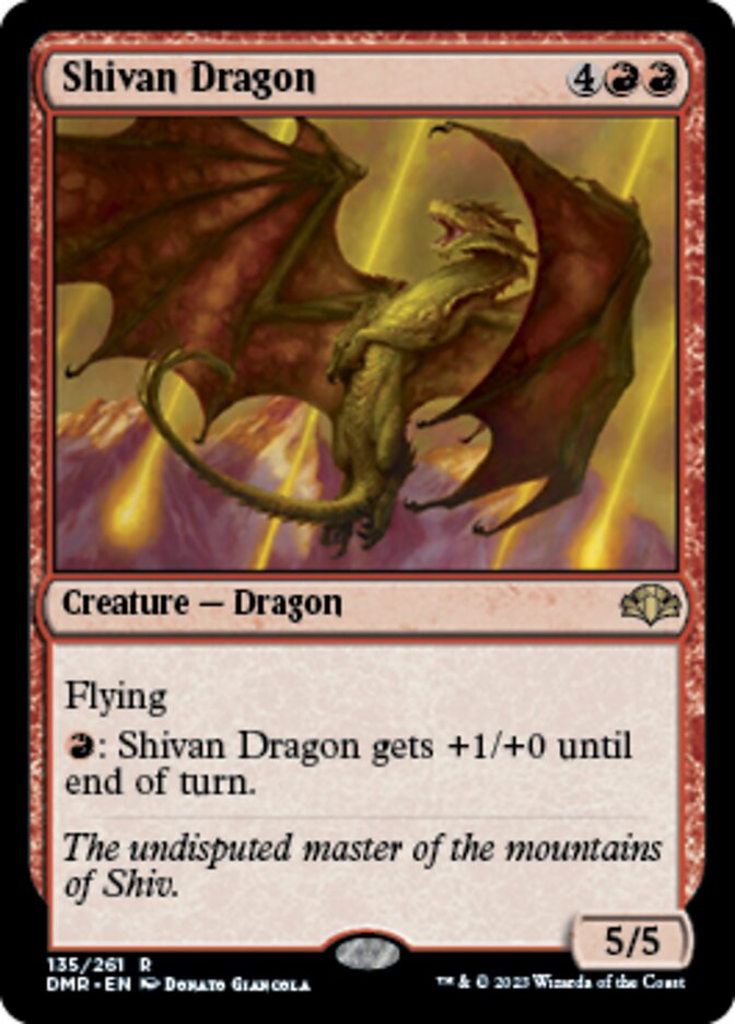 Shivan Dragon [Dominaria Remastered] | Exor Games Bridgewater