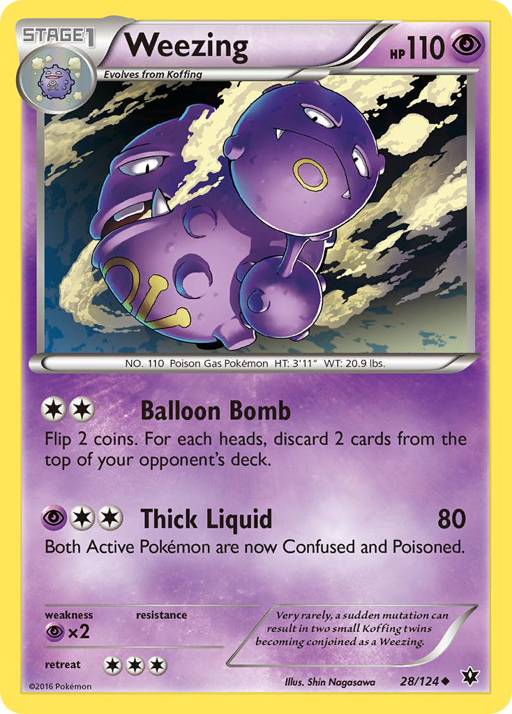 Weezing (28/124) [XY: Fates Collide] | Exor Games Bridgewater