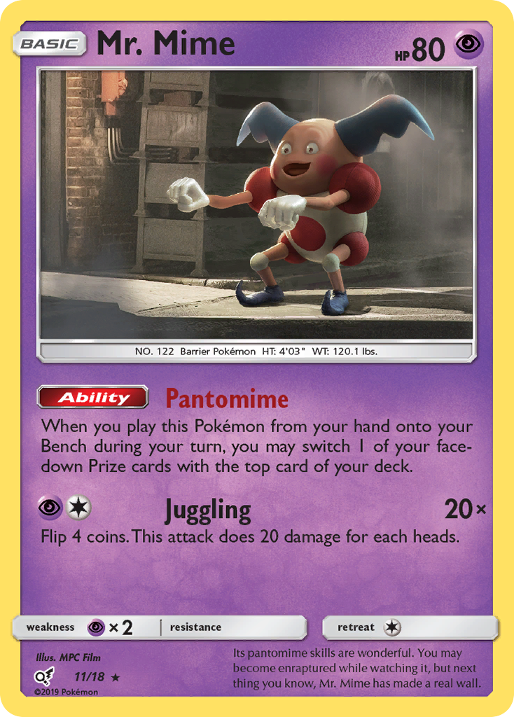 Mr. Mime (11/18) [Sun & Moon: Detective Pikachu] | Exor Games Bridgewater