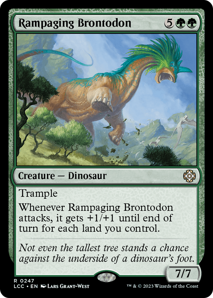 Rampaging Brontodon [The Lost Caverns of Ixalan Commander] | Exor Games Bridgewater